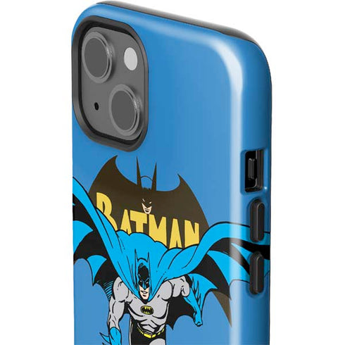 DC Comics Batman Vintage Action Pose iPhone 15 Impact Case