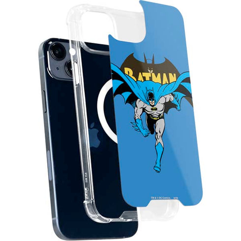 DC Comics Batman Vintage Action Pose iPhone 15 Plus MagSafe Case
