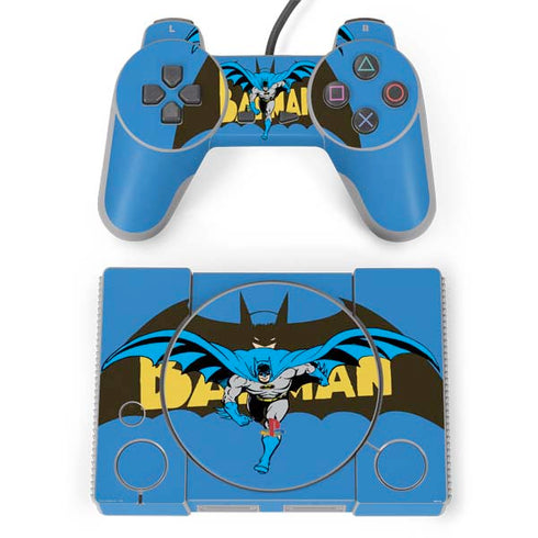 DC Comics Batman Vintage Action Pose PlayStation Classic Bundle Skin