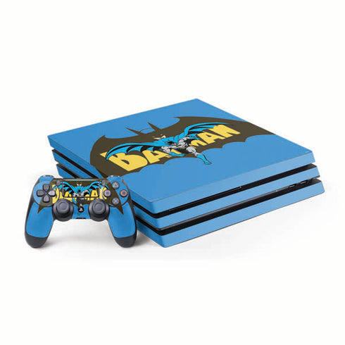 DC Comics Batman Vintage Action Pose PS4 Pro Bundle Skin