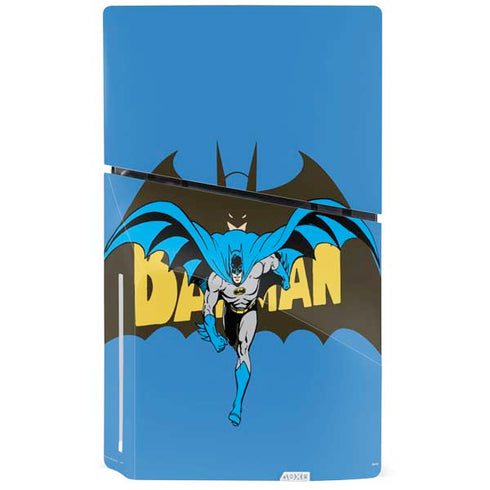 DC Comics Batman Vintage Action Pose PS5 Slim Disk Console Skin