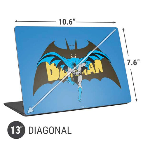 DC Comics Batman Vintage Action Pose Universal Laptop 13in (10.6 x 7.6in) Skin