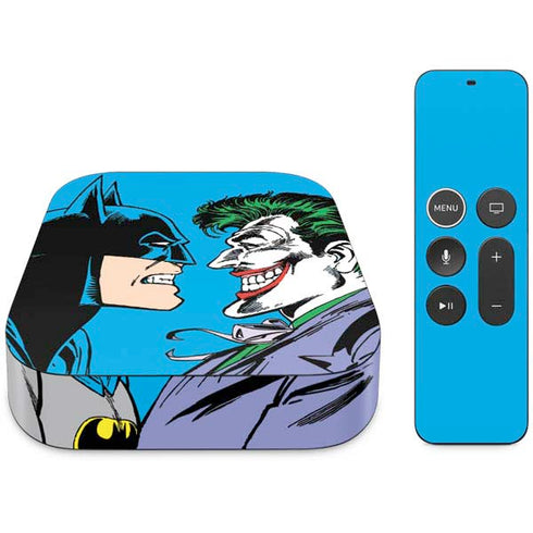 DC Comics The Joker vs Batman Vintage art Apple TV Skin