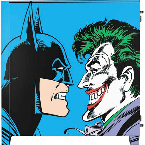 DC Comics The Joker vs Batman Vintage art Corsair 4000D Tempered Glass Mid-Tower ATX Case Skin