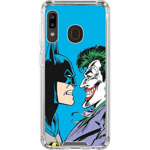 DC Comics The Joker vs Batman Vintage art Galaxy A30 Clear Case