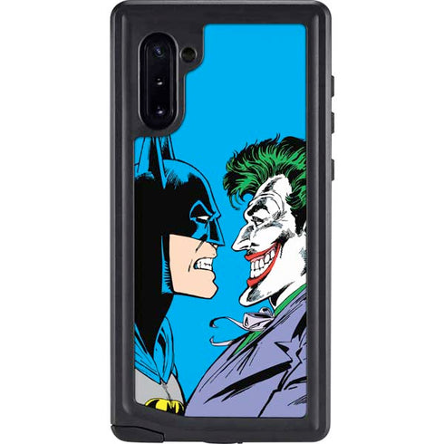 DC Comics The Joker vs Batman Vintage art Galaxy Note 10 Waterproof Case