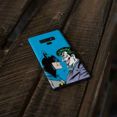 DC Comics The Joker vs Batman Vintage art Galaxy Note 9 Skin
