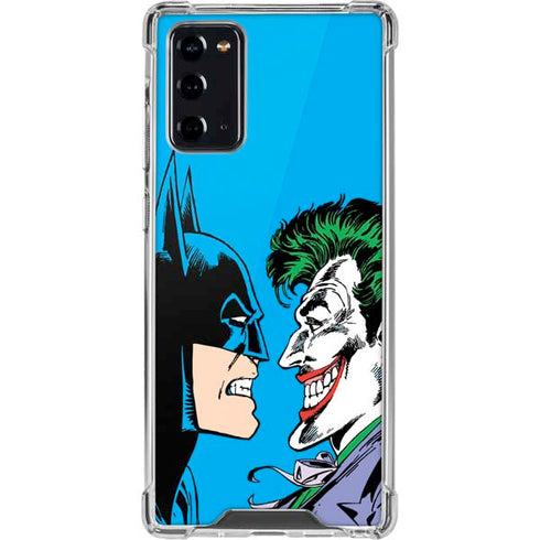 DC Comics The Joker vs Batman Vintage art Galaxy Note20 5G Clear Case