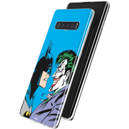 DC Comics The Joker vs Batman Vintage art Galaxy S10 Skin