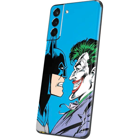 DC Comics The Joker vs Batman Vintage art Galaxy S21 5G Skin