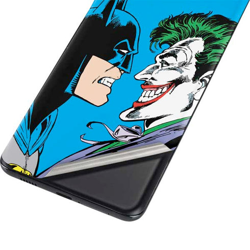 DC Comics The Joker vs Batman Vintage art Galaxy S21 5G Skin