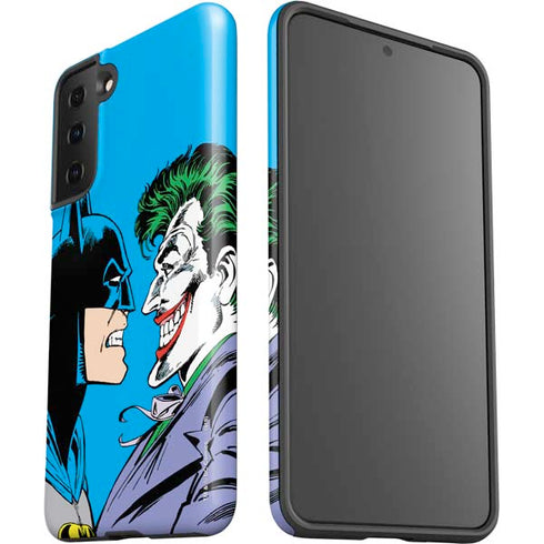 DC Comics The Joker vs Batman Vintage art Galaxy S21 Plus 5G Pro Case