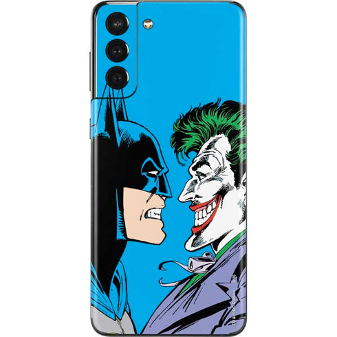 DC Comics The Joker vs Batman Vintage art Galaxy S21 Plus 5G Skin