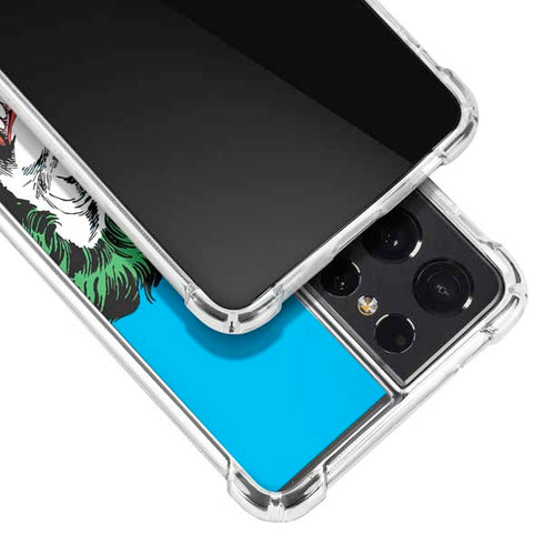 DC Comics The Joker vs Batman Vintage art Galaxy S21 Ultra 5G Clear Case