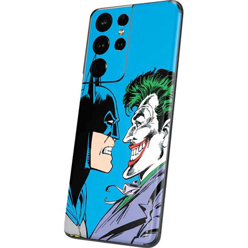 DC Comics The Joker vs Batman Vintage art Galaxy S21 Ultra 5G Skin