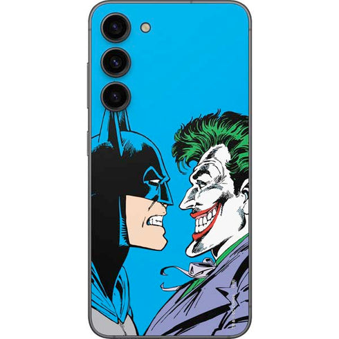 DC Comics The Joker vs Batman Vintage art Galaxy S23 Plus Skin