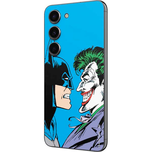 DC Comics The Joker vs Batman Vintage art Galaxy S23 Skin