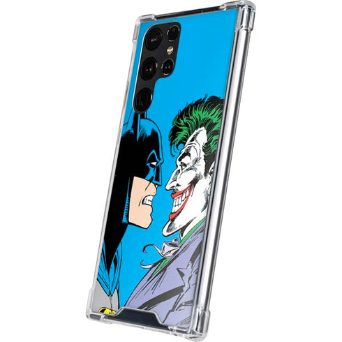 DC Comics The Joker vs Batman Vintage art Galaxy S24 Ultra Clear Case