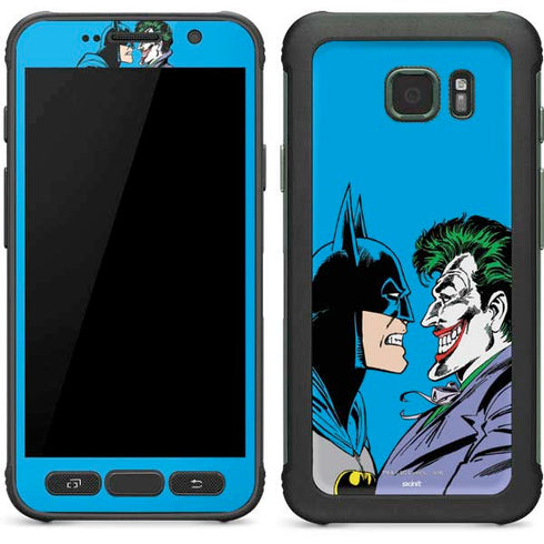 DC Comics The Joker vs Batman Vintage art Galaxy S7 Active Skin