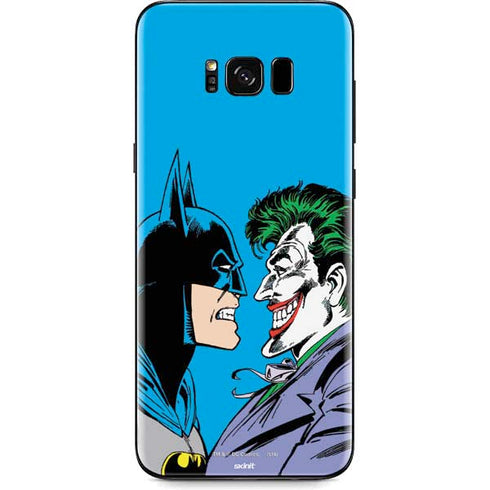 DC Comics The Joker vs Batman Vintage art Galaxy S8 Skin
