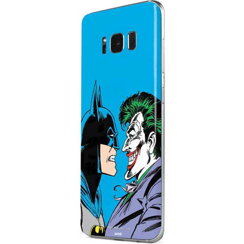 DC Comics The Joker vs Batman Vintage art Galaxy S8 Skin