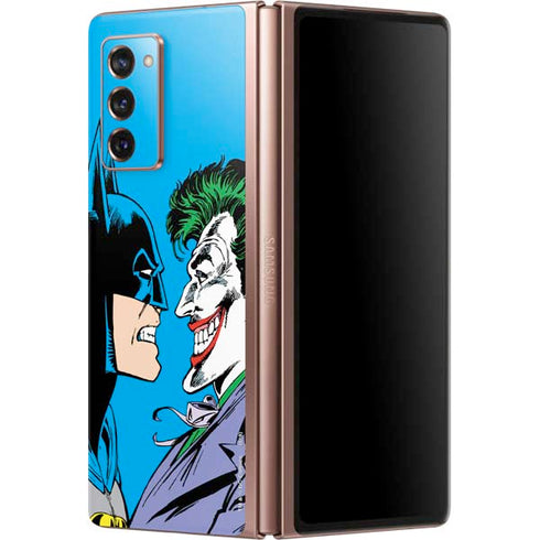DC Comics The Joker vs Batman Vintage art Galaxy Z Fold2 5G Skin