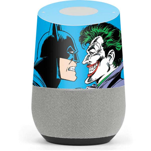 DC Comics The Joker vs Batman Vintage art Google Home Skin