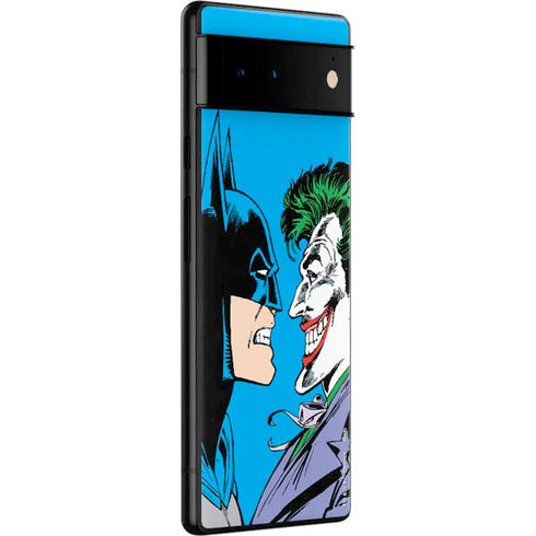 DC Comics The Joker vs Batman Vintage art Google Pixel 6 Pro Skin