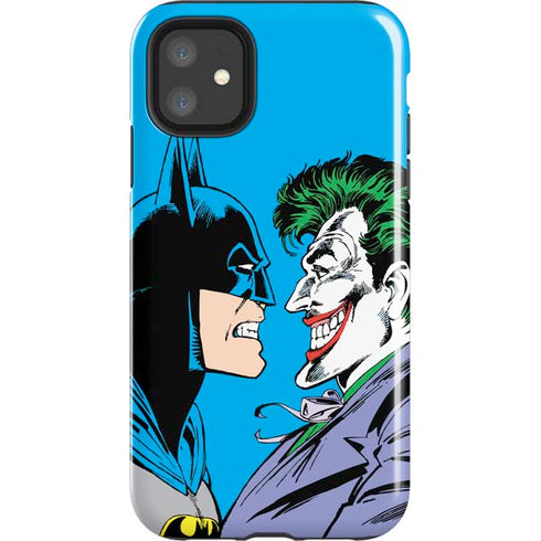 DC Comics The Joker vs Batman Vintage art iPhone 11 Impact Case