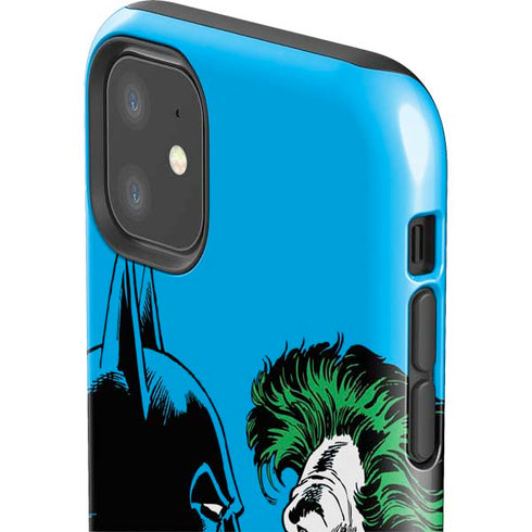 DC Comics The Joker vs Batman Vintage art iPhone 11 Impact Case