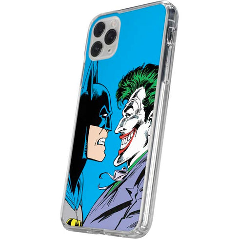 DC Comics The Joker vs Batman Vintage art iPhone 11 Pro Clear Case