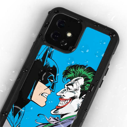 DC Comics The Joker vs Batman Vintage art iPhone 12 Mini Waterproof Case