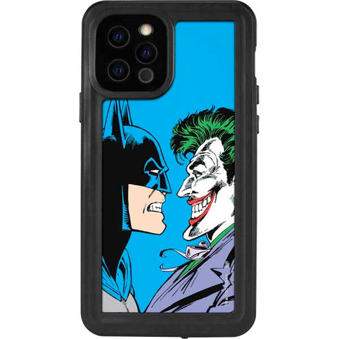 DC Comics The Joker vs Batman Vintage art iPhone 12 Pro Waterproof Case