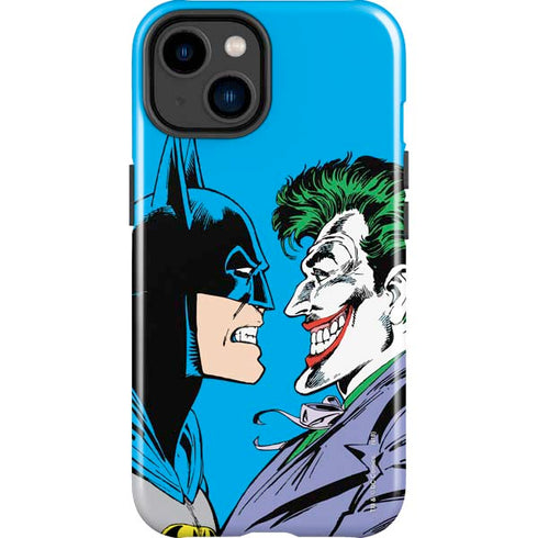 DC Comics The Joker vs Batman Vintage art iPhone 15 Plus Impact Case