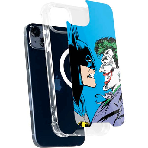 DC Comics The Joker vs Batman Vintage art iPhone 15 Plus MagSafe Case