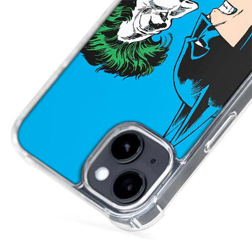 DC Comics The Joker vs Batman Vintage art iPhone 15 Plus MagSafe Case