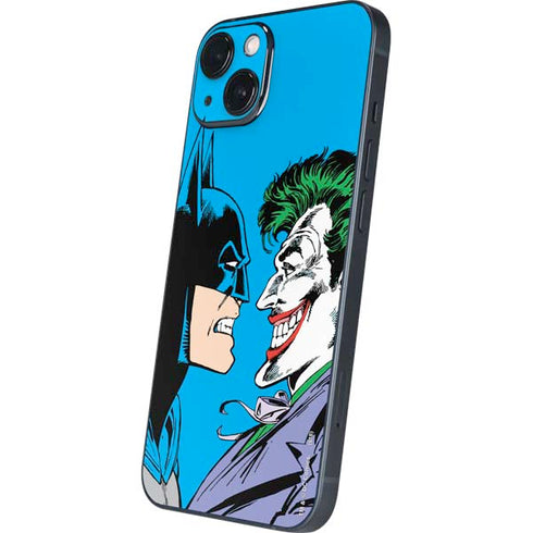 DC Comics The Joker vs Batman Vintage art iPhone 14 Plus Skin