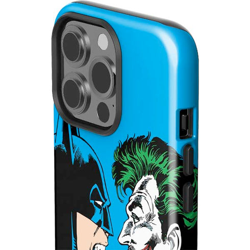 DC Comics The Joker vs Batman Vintage art iPhone 15 Pro Impact Case