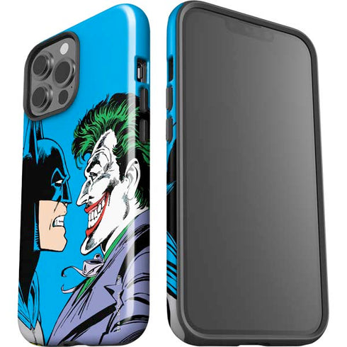 DC Comics The Joker vs Batman Vintage art iPhone 15 Pro Max Impact Case