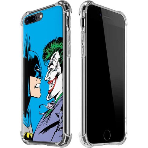 DC Comics The Joker vs Batman Vintage art iPhone 7/8 Plus Clear Case