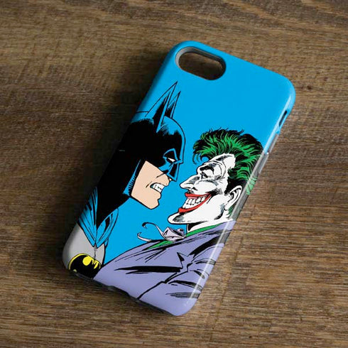 DC Comics The Joker vs Batman Vintage art iPhone 8 Pro Case