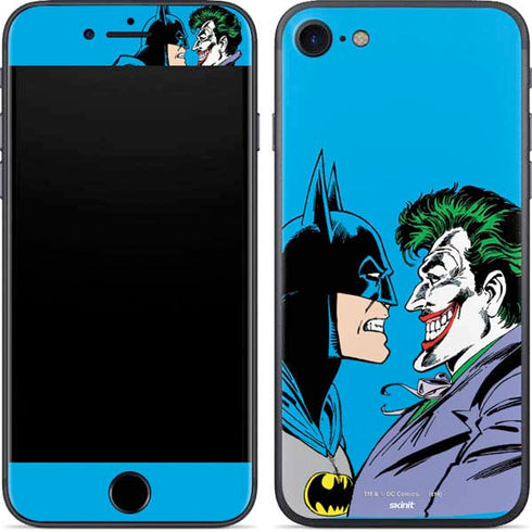 DC Comics The Joker vs Batman Vintage art iPhone 8 Skin