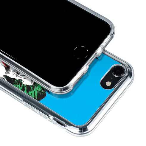 DC Comics The Joker vs Batman Vintage art iPhone SE (2nd & 3rd Gen) Clear Case
