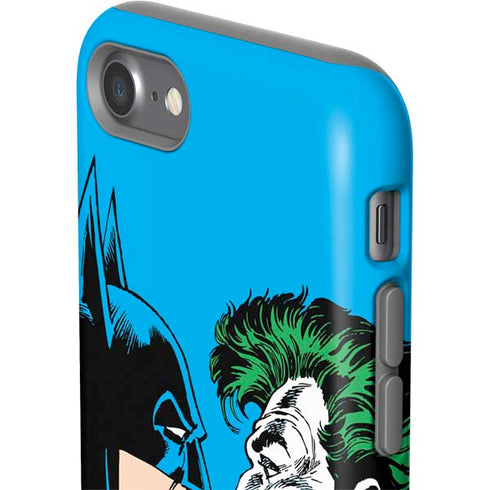 DC Comics The Joker vs Batman Vintage art iPhone SE (2nd & 3rd Gen) Pro Case