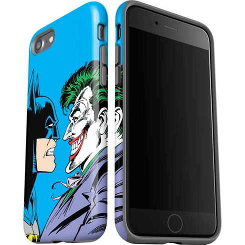 DC Comics The Joker vs Batman Vintage art iPhone SE (2nd & 3rd Gen) Pro Case
