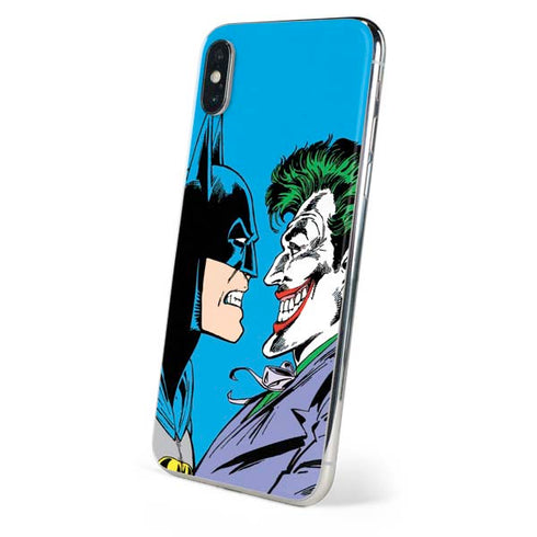 DC Comics The Joker vs Batman Vintage art iPhone XS Max Skin