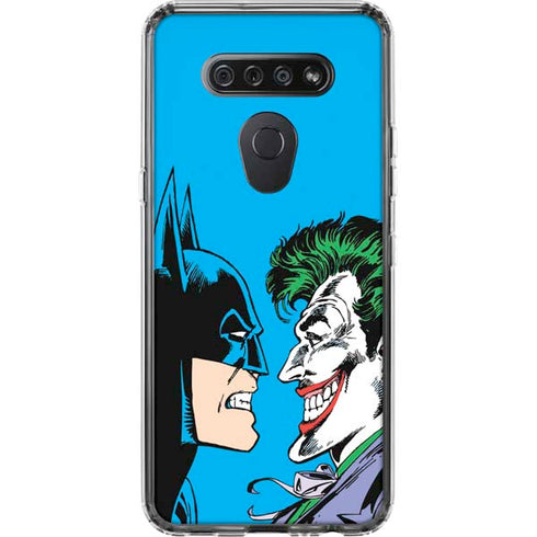 DC Comics The Joker vs Batman Vintage art LG K51/Q51 Clear Case