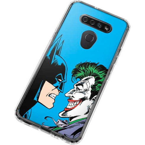 DC Comics The Joker vs Batman Vintage art LG K51/Q51 Clear Case