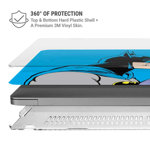 DC Comics The Joker vs Batman Vintage art MacBook Pro 16in (2021-25) Case plus Skin