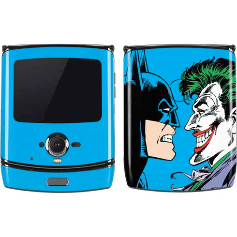 DC Comics The Joker vs Batman Vintage art Motorola RAZR Skin